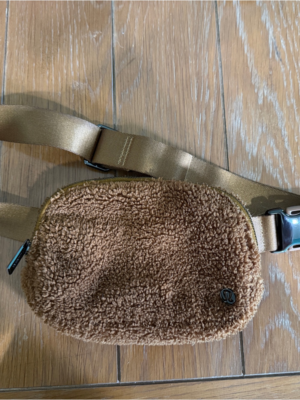lululemon athletica Brown Fleece Crossbody Belt Bag